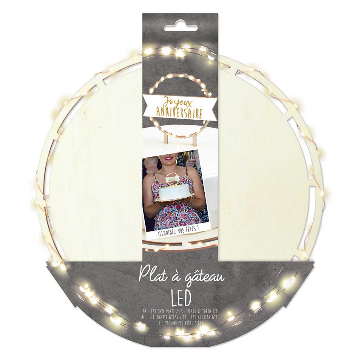Scrapcooking Cake Board LED Round