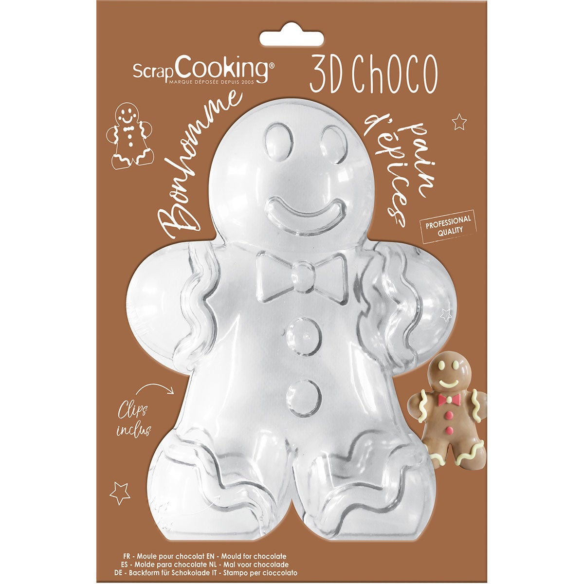 ScrapCooking Gingerbread man 3D choco mold