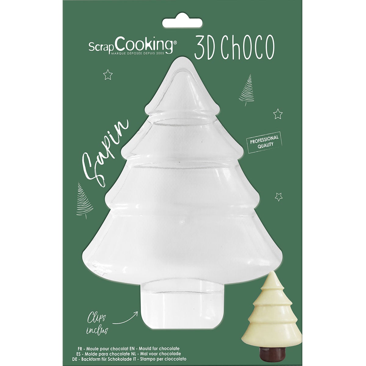 Scrapcooking Christmas tree 3D mold choco