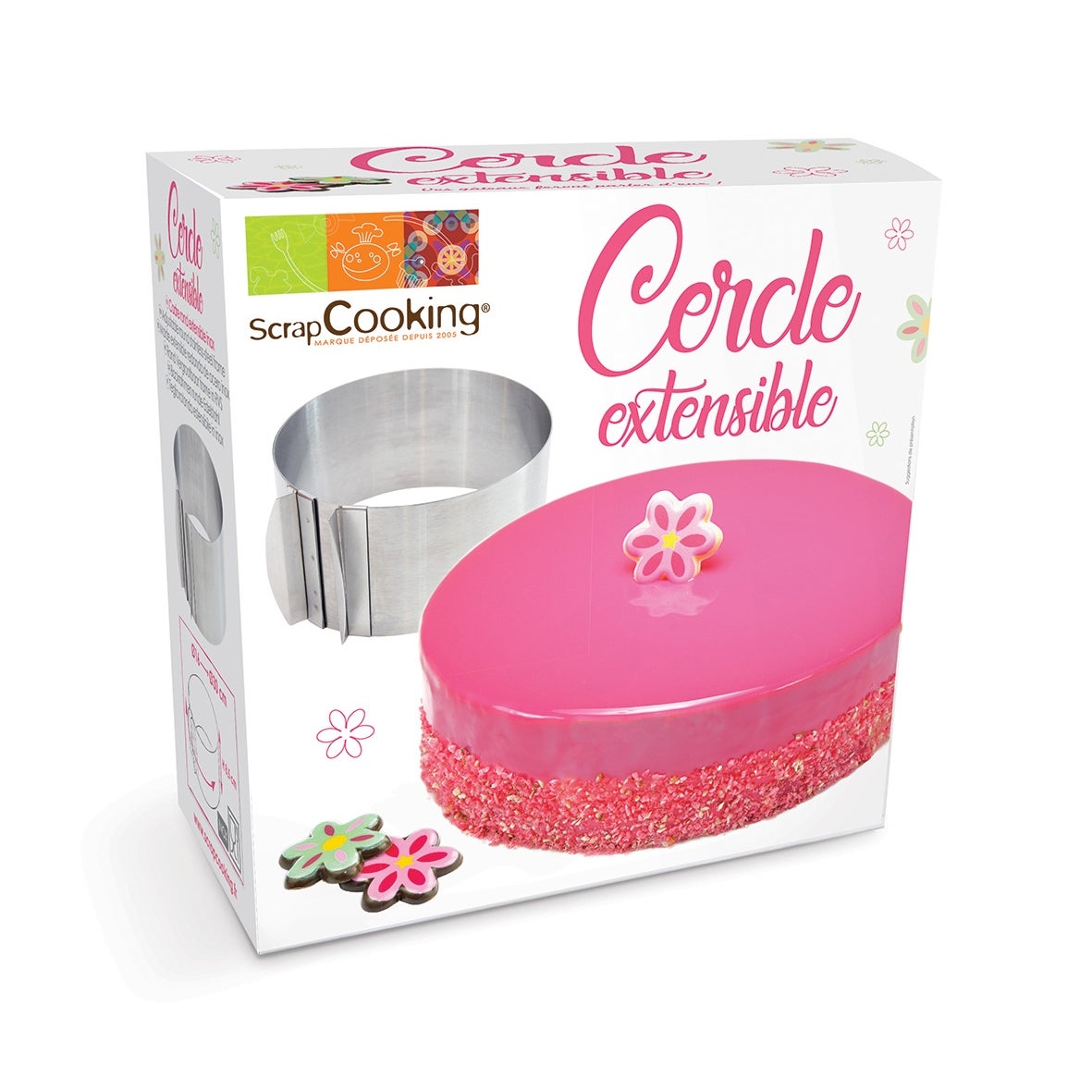 Scrapcooking Adjustable Baking Frame S/S Ø16-30cm