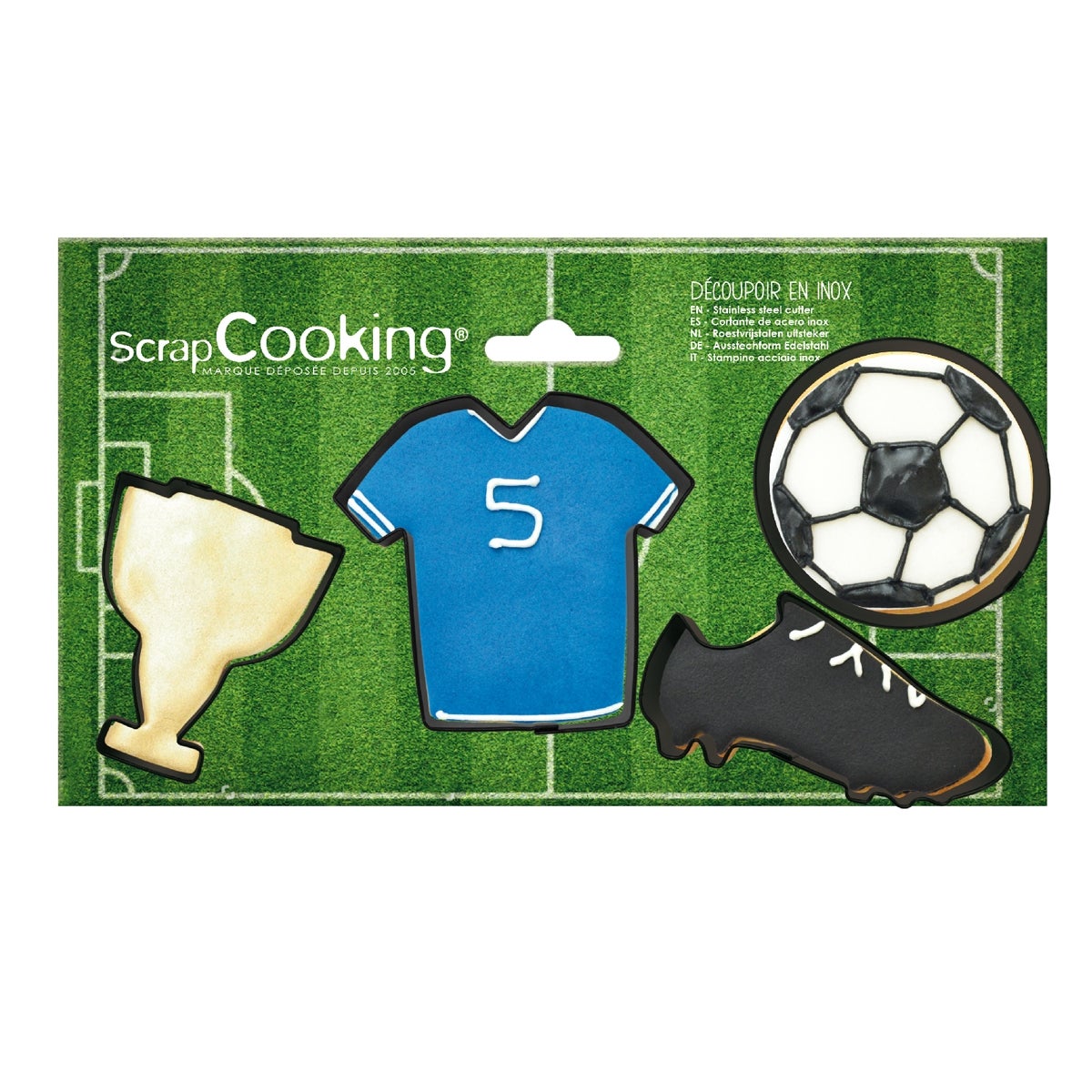 ScrapCooking Cookie Cutters Football Set/4
