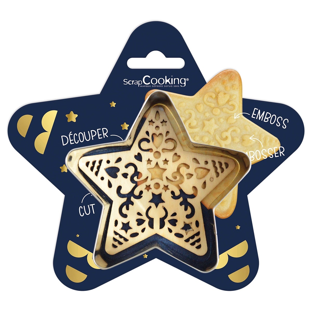 Scrapcooking Cookie Cutter & Embosser Star