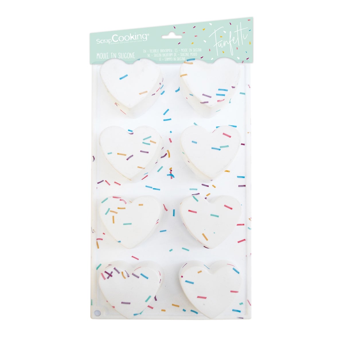 Scrapcooking Silicone Mould FunFetti Heart
