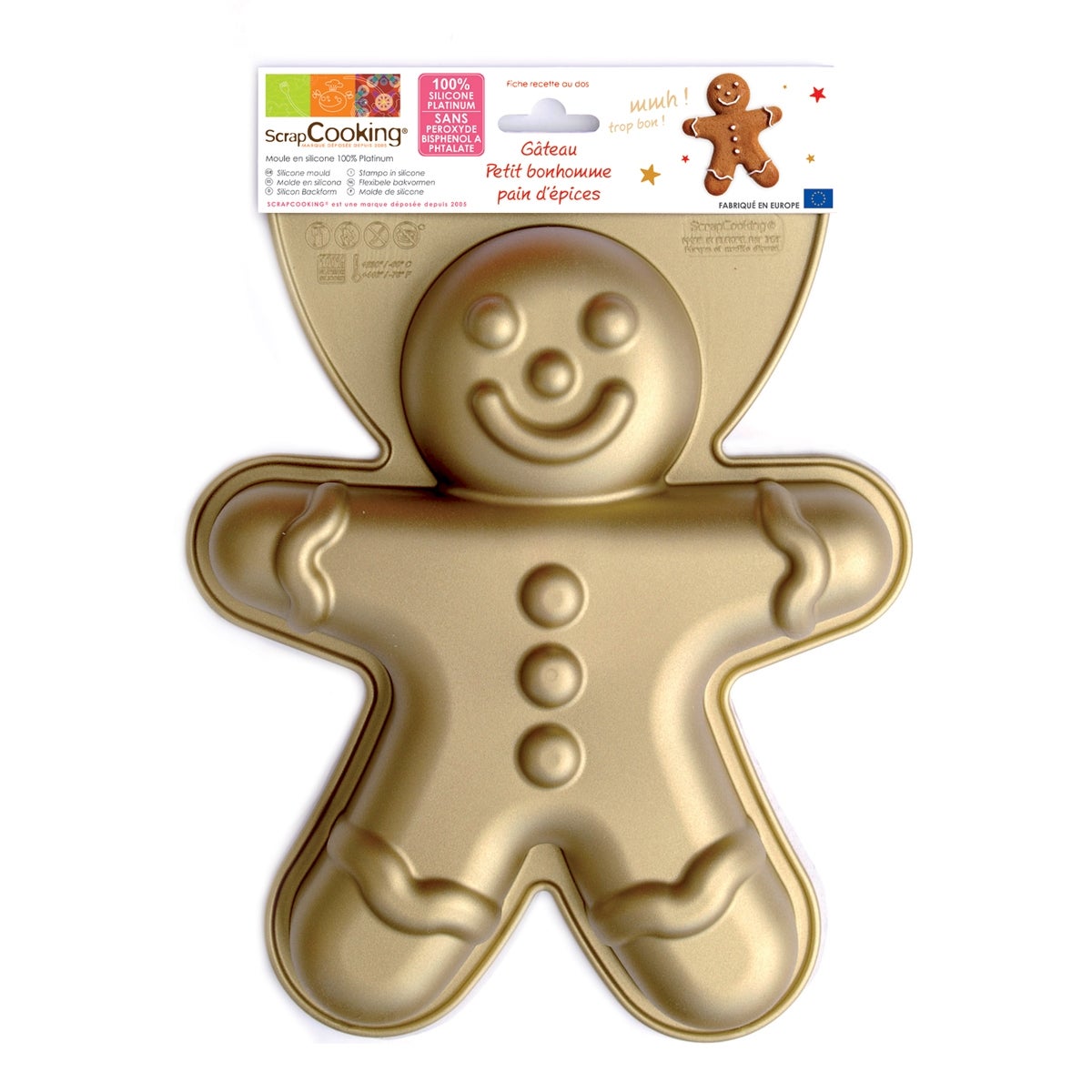 Scrapcooking Silicone Mould - Gingerman 27cm