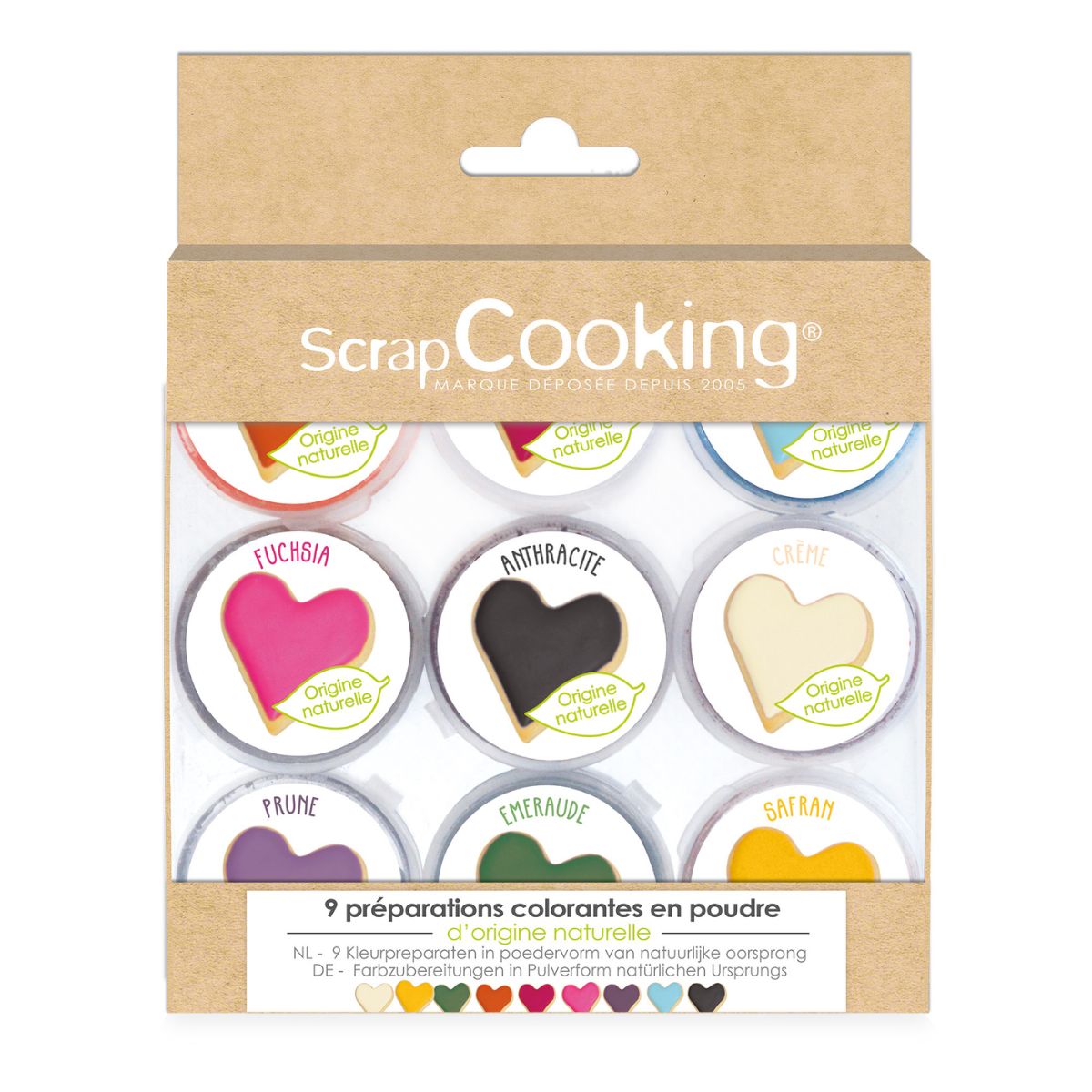 ScrapCooking Natuurlijke Voedingskleurstof Poeder Set/9