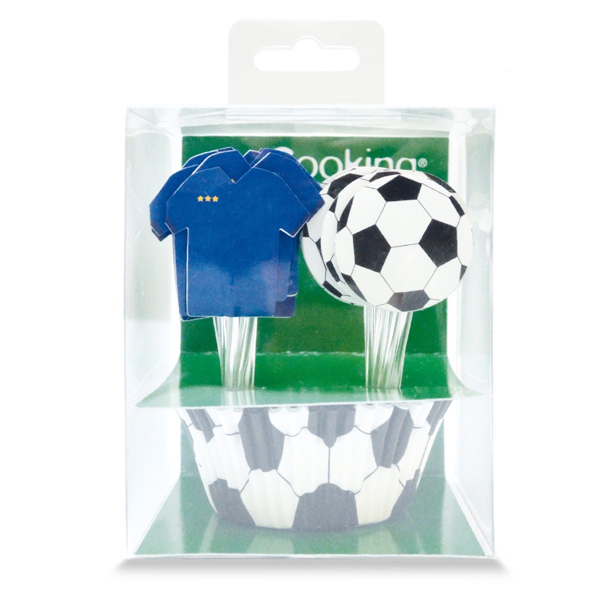 ScrapCooking Baking Cups & Toppers Football Set/24