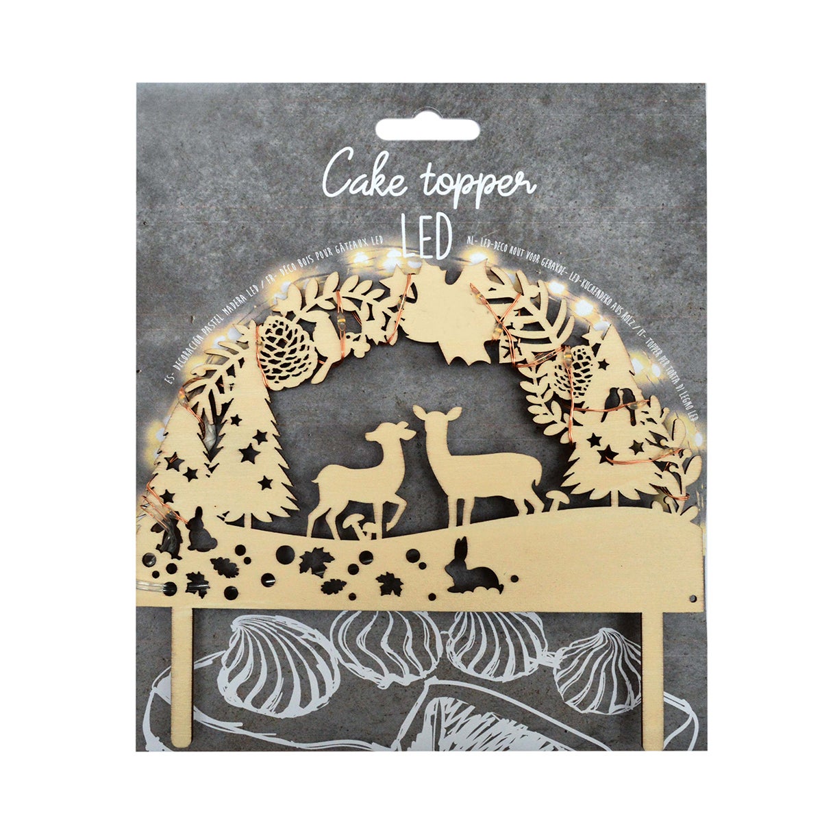 Scrapcooking Cake Topper Led Woodland