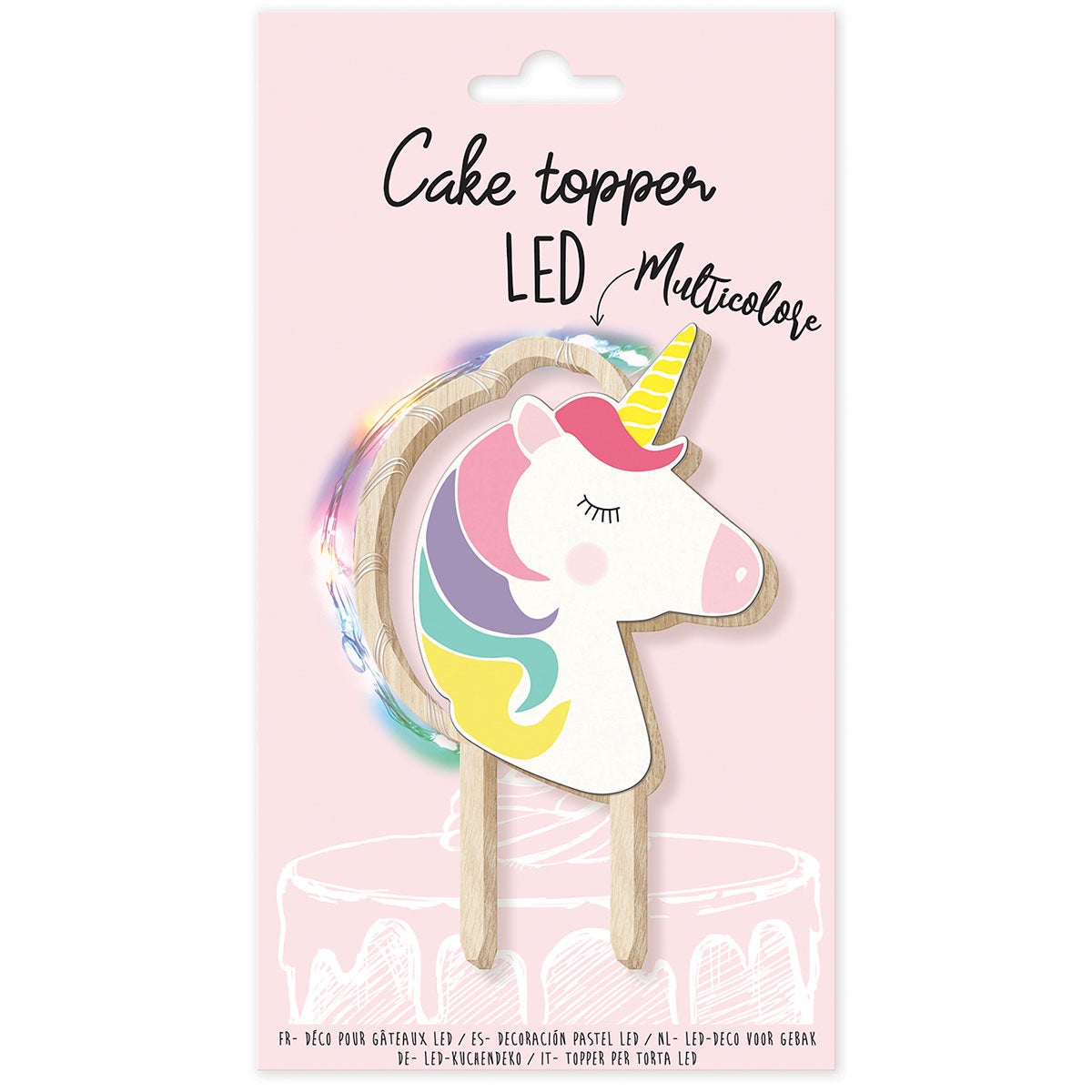 ScrapCooking Cake Topper Led Unicorn
