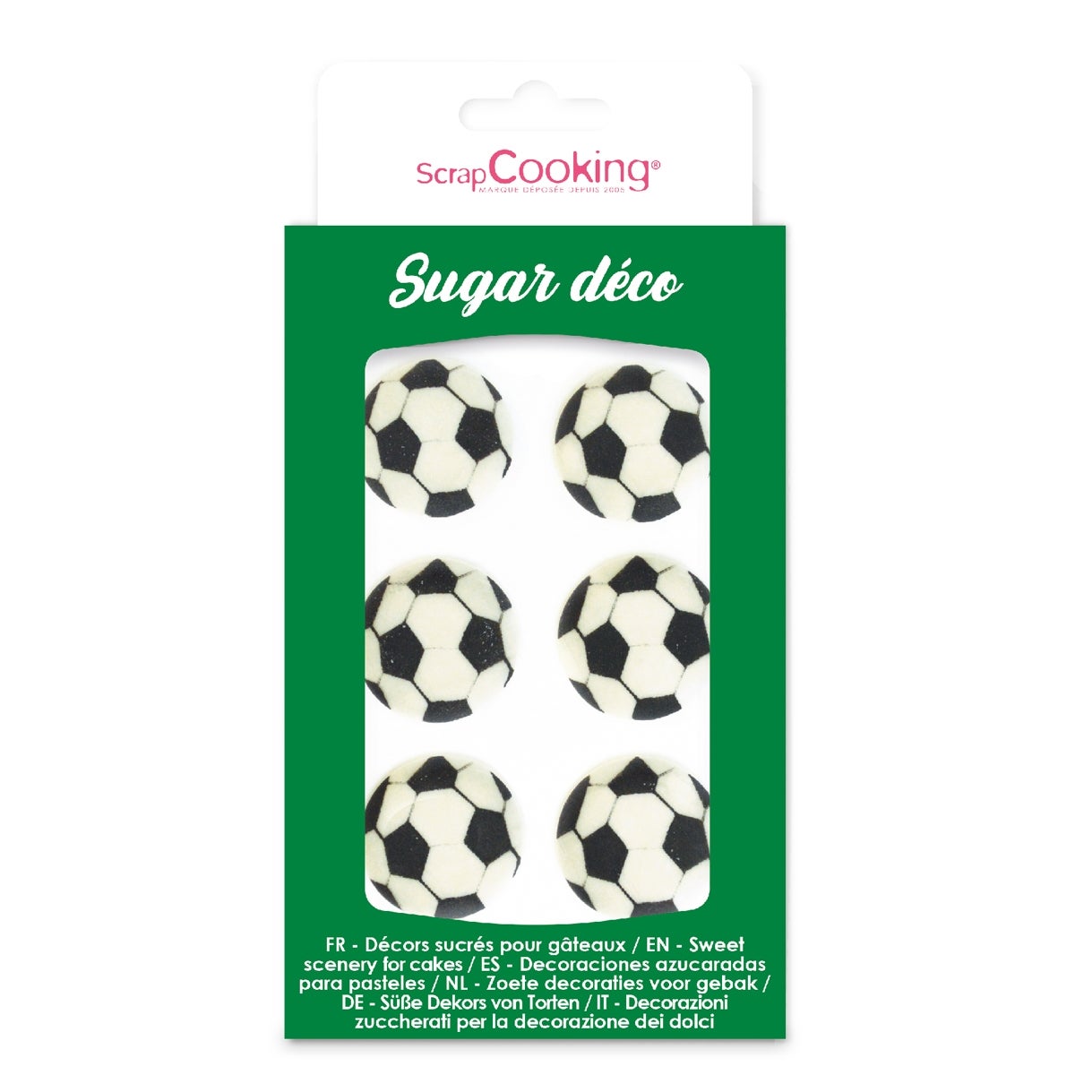 ScrapCooking Sugar Decorations Football pk/6