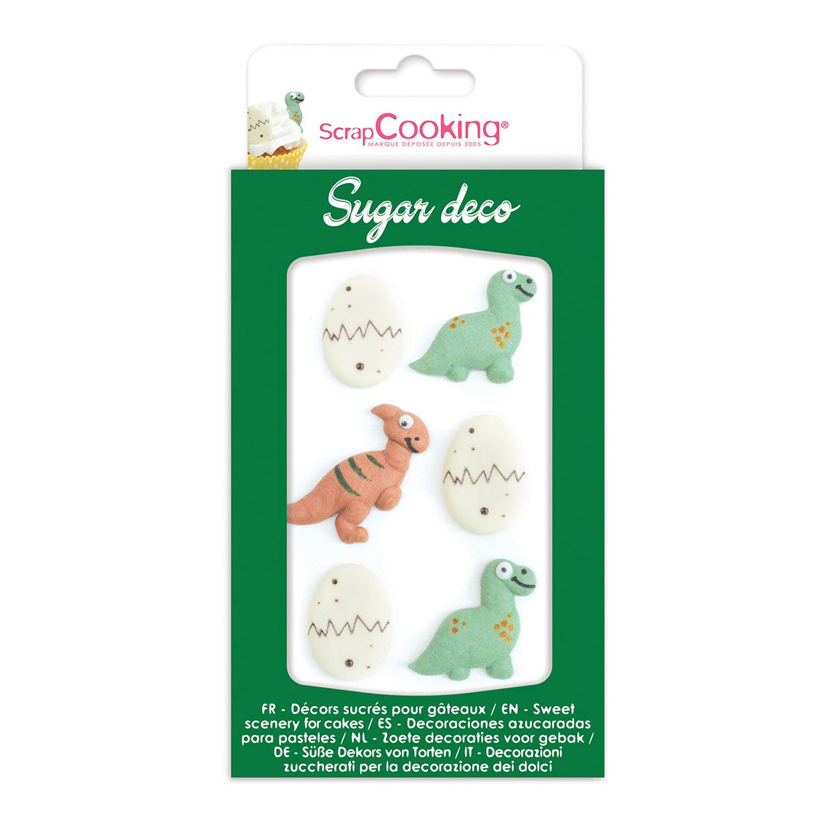 ScrapCooking Sugar Decorations Dino Set/6