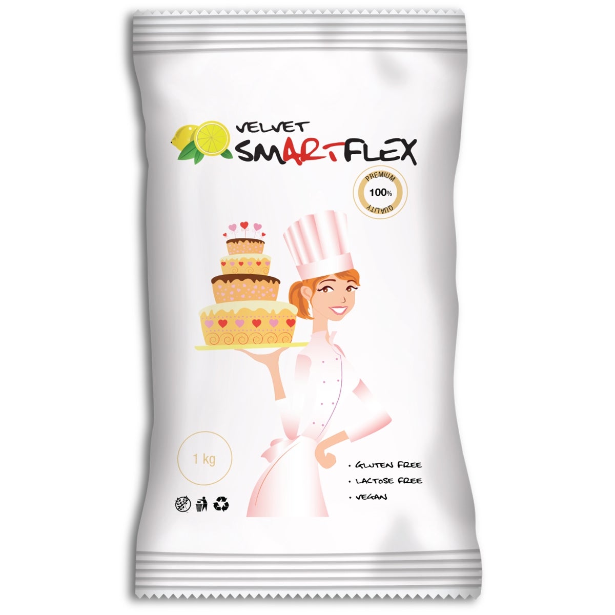 Smartflex Fondant White Velvet Lemon 1kg