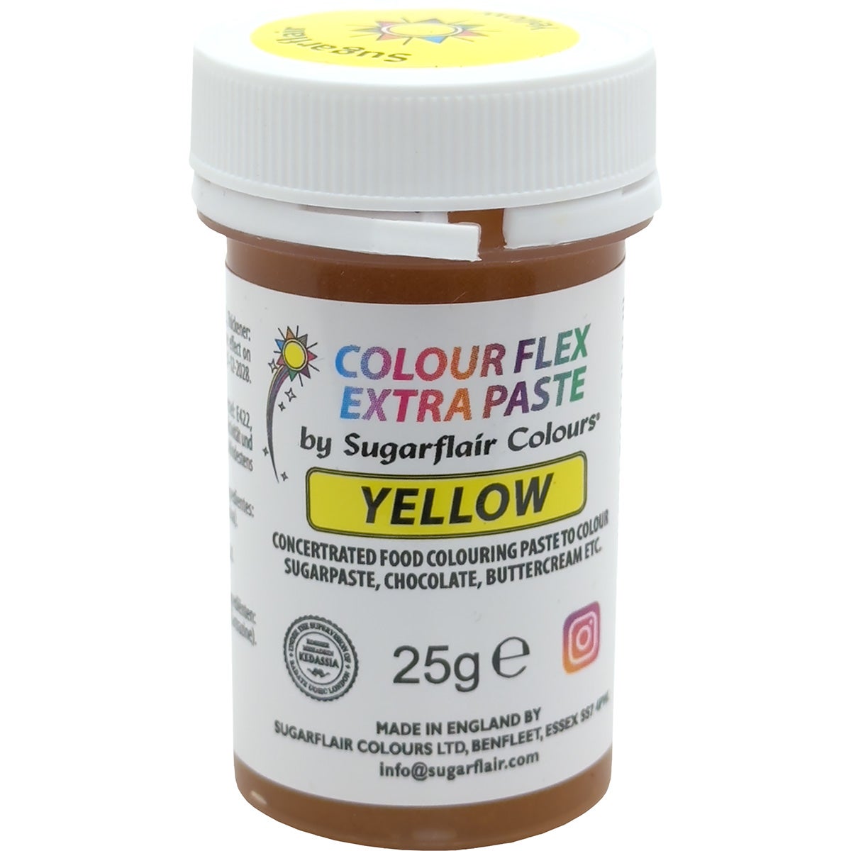 Sugarflair Colourflex Extra Paste Yellow - 25g