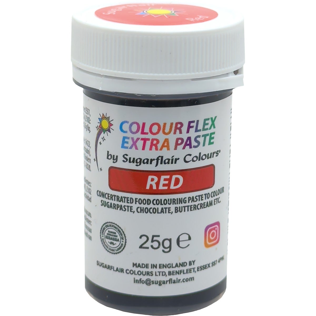 Sugarflair Colourflex Extra Paste Red - 25g