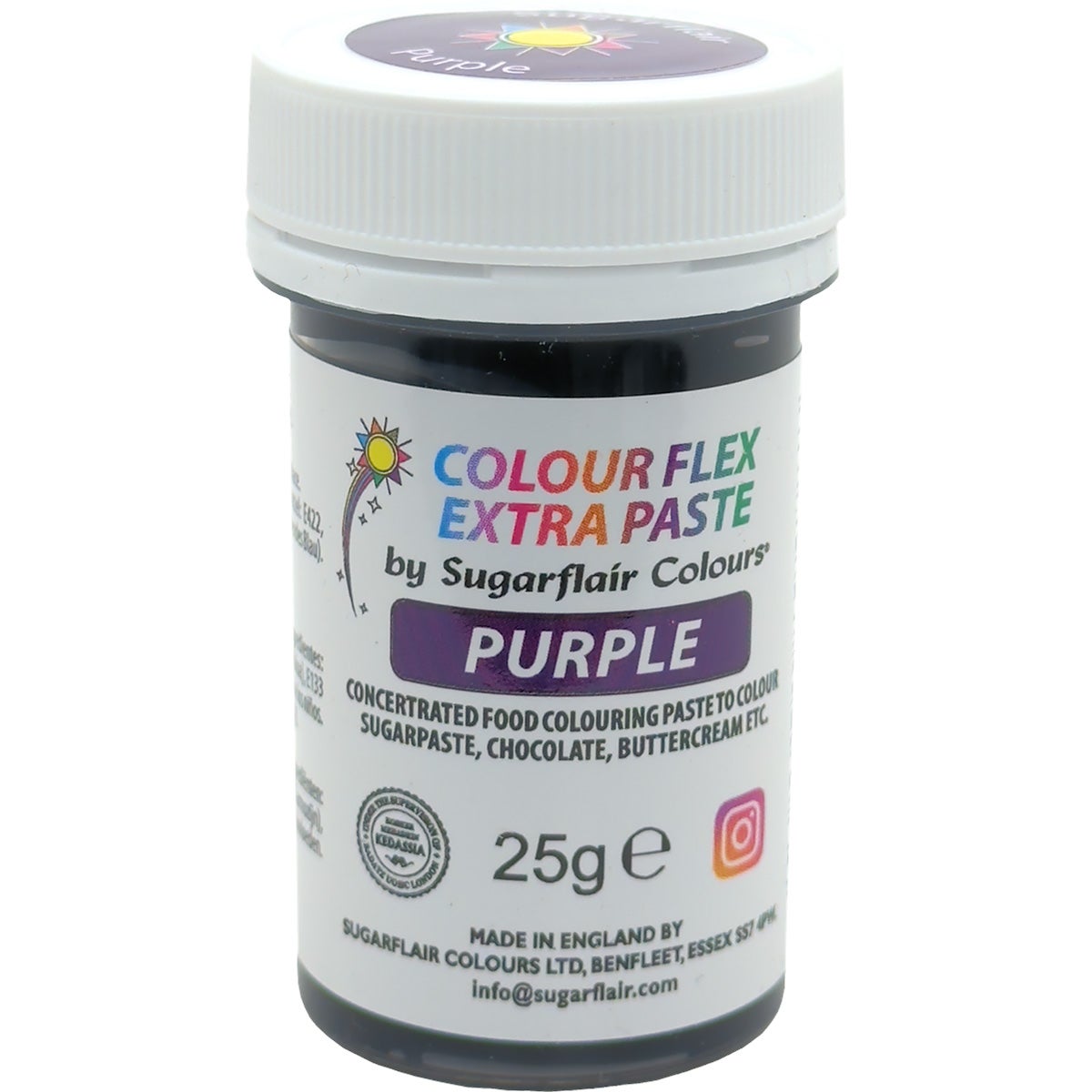 Sugarflair Colourflex Extra Paste Purple - 25g