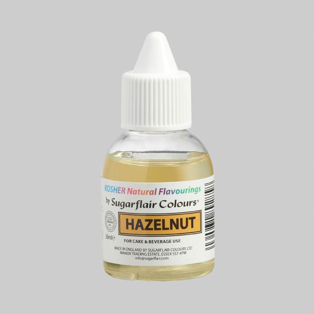 Sugarflair Kosher Natural Flavour Hazelnut 30ml
