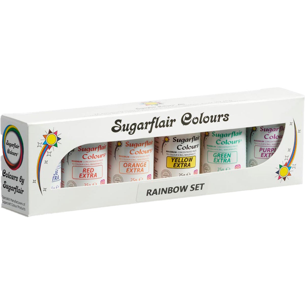 Sugarflair Maximum Concentrated Rainbow Set 6 x 25g
