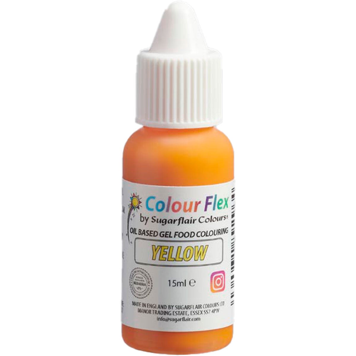 Sugarflair Colourflex Yellow 15ml