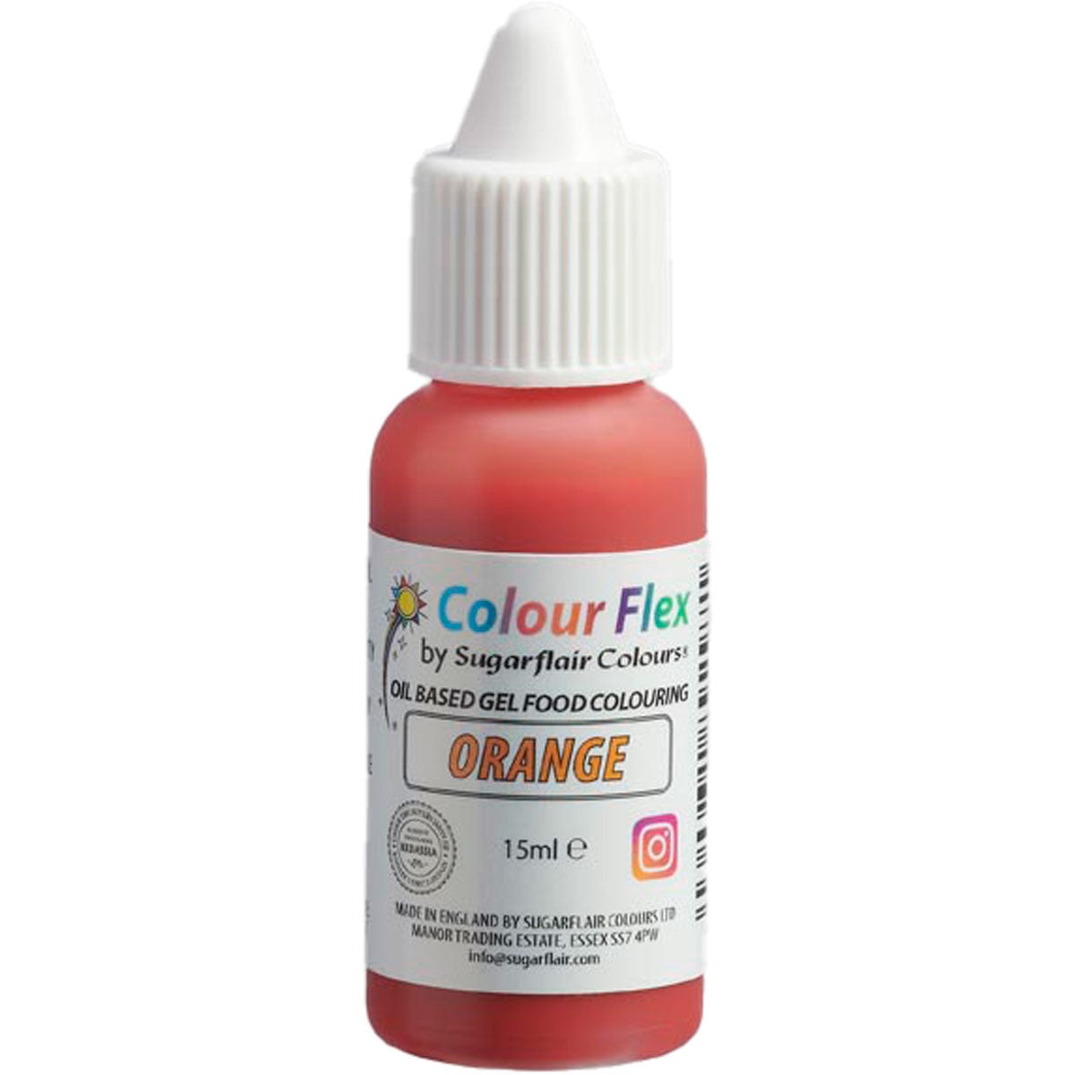 Sugarflair Colourflex Orange 15ml