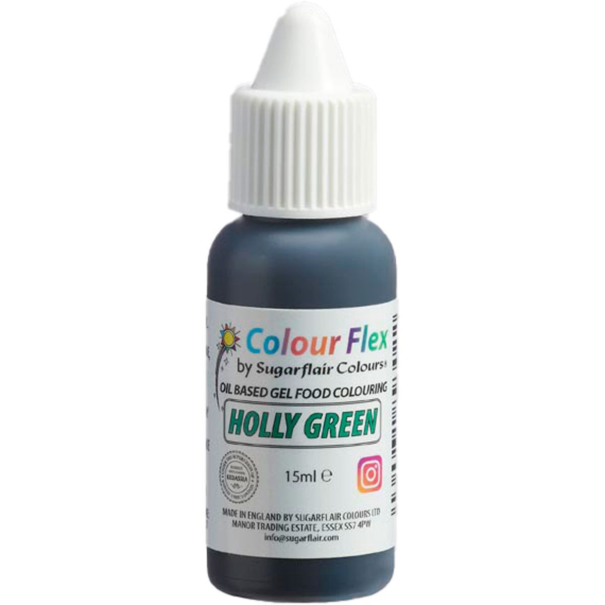 Sugarflair Colourflex Holly Green 15ml