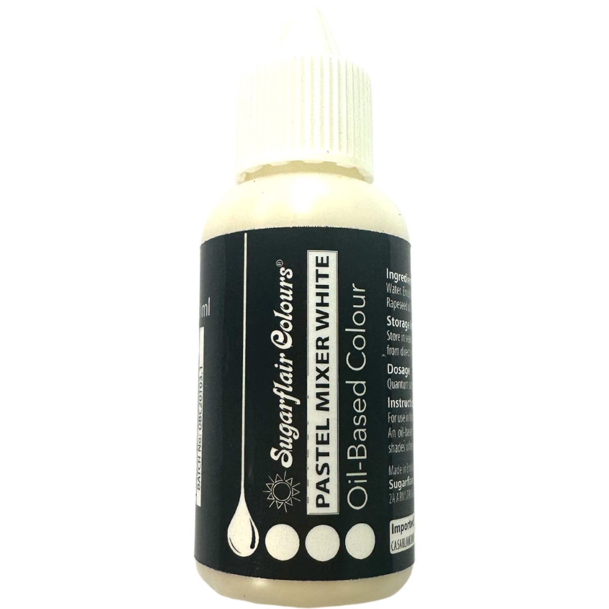 Sugarflair Pastel Mixer White 30 ml