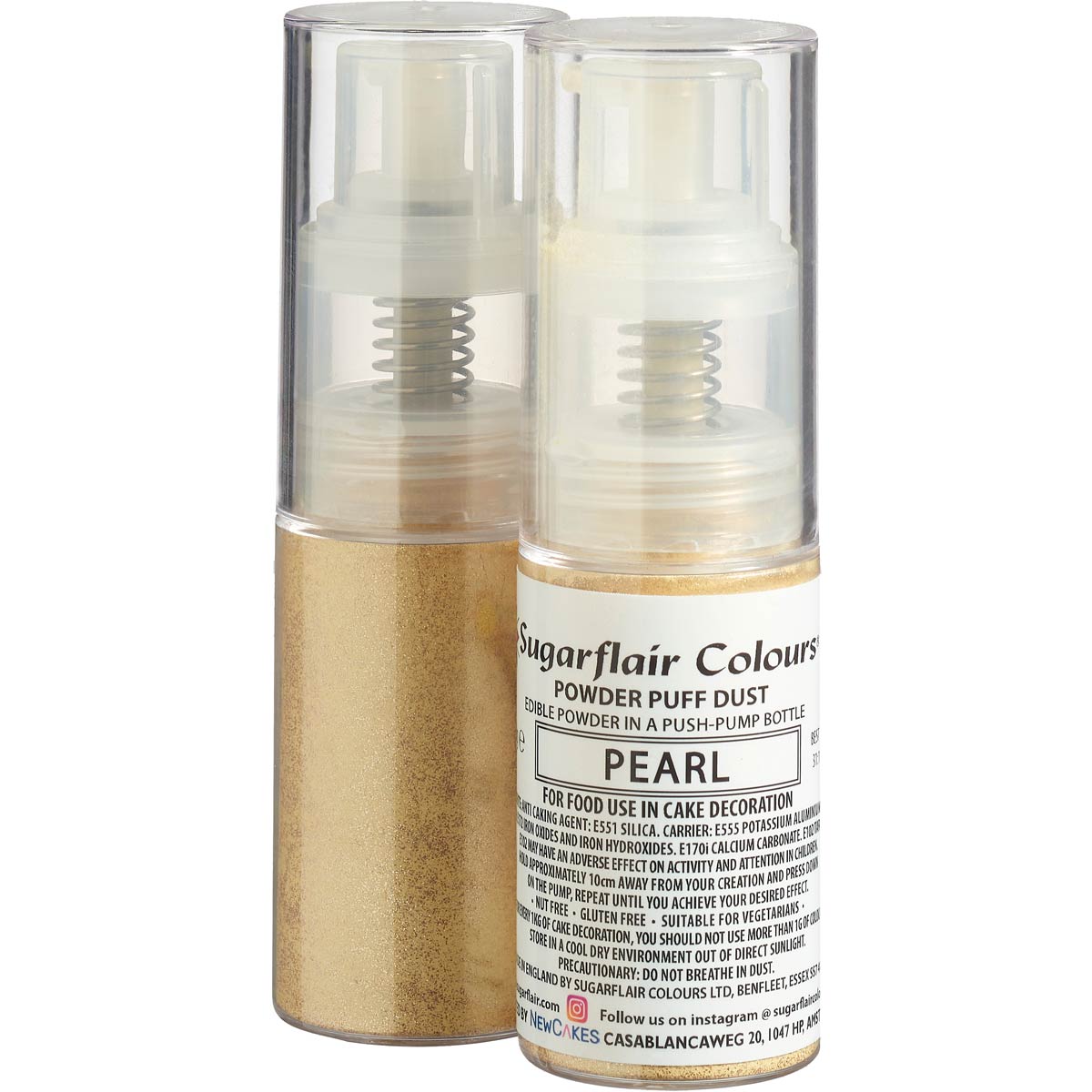 Sugarflair Pump Spray Powder Puff Dust -Pearl-