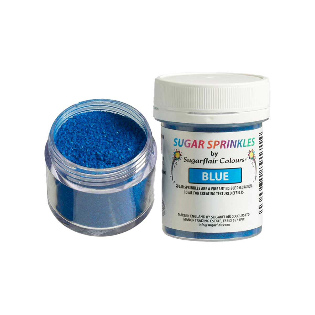 Sugarflair Sugar Sprinkles Blue - 40g