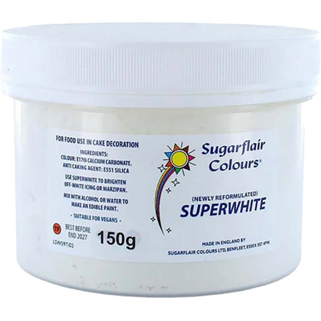 Sugarflair Superwhite Icing Whitener 150g