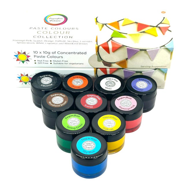 Sugarflair Multi Paste Collection Set/10