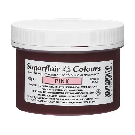 Sugarflair Paste Colour PINK 400g