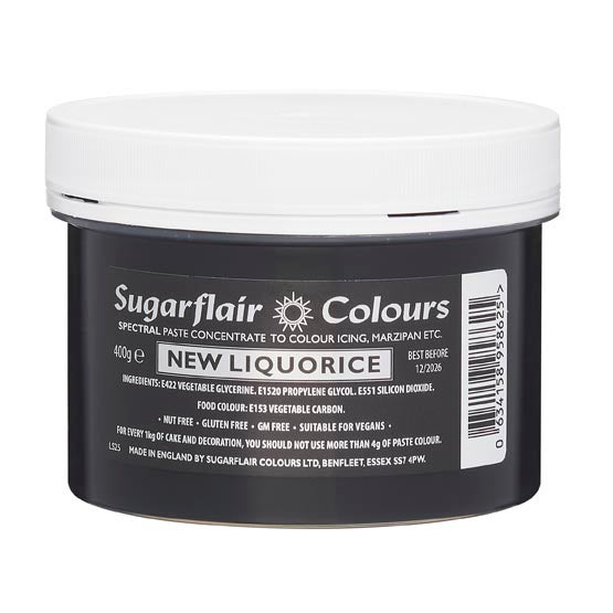 Sugarflair Paste Colour LIQUORICE 400g