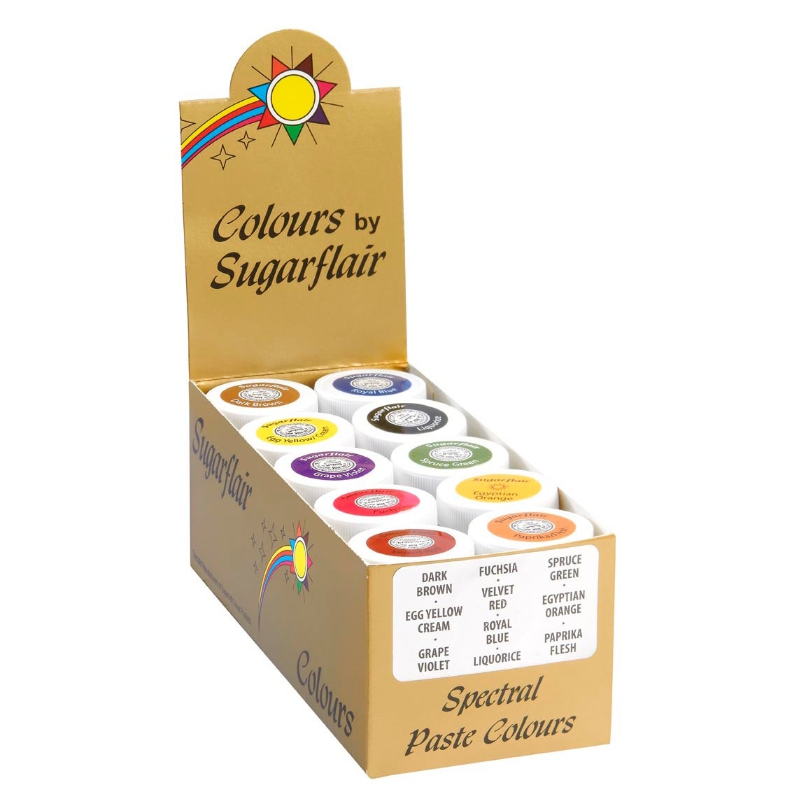 Sugarflair Paste Colours Collection Set/10