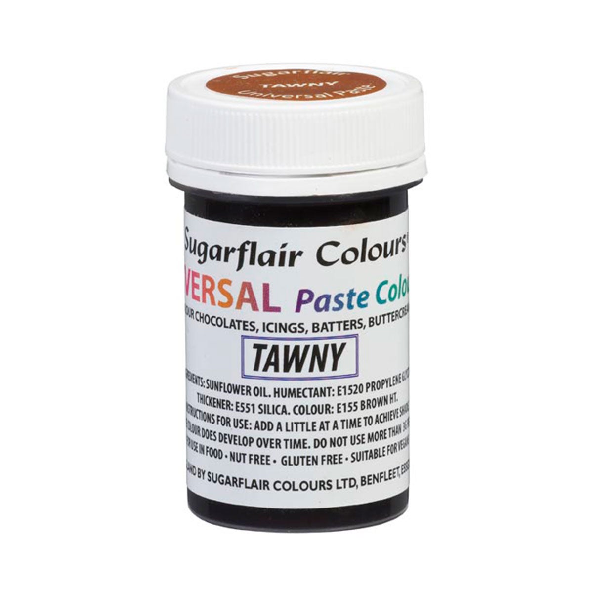 Sugarflair Universal Paste Colours - Tawny - 22g