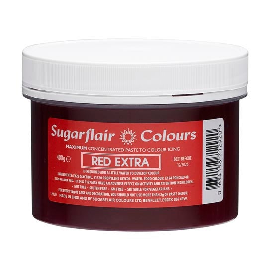 Sugarflair Maximum Concentrated Paste RED EXTRA 400g
