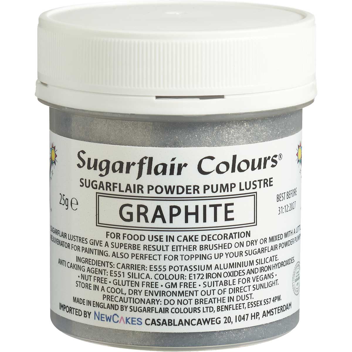 Sugarflair Pump Refill -Light Silver- 25g