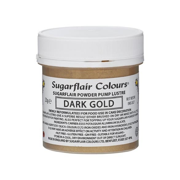Sugarflair Pump Refill -Dark Gold- 25g