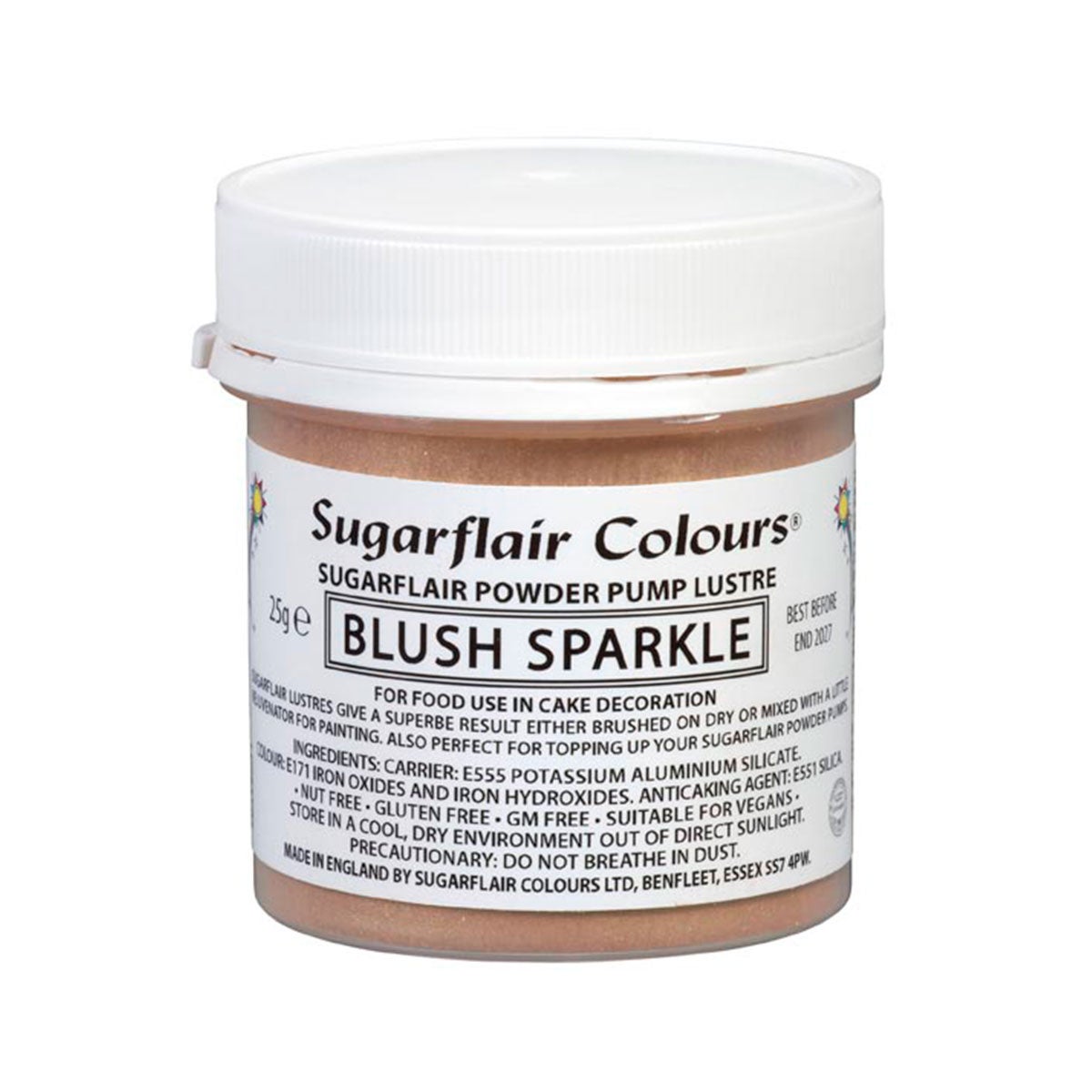 Sugarflair Pump Refill - Blush Sparkle - 25g