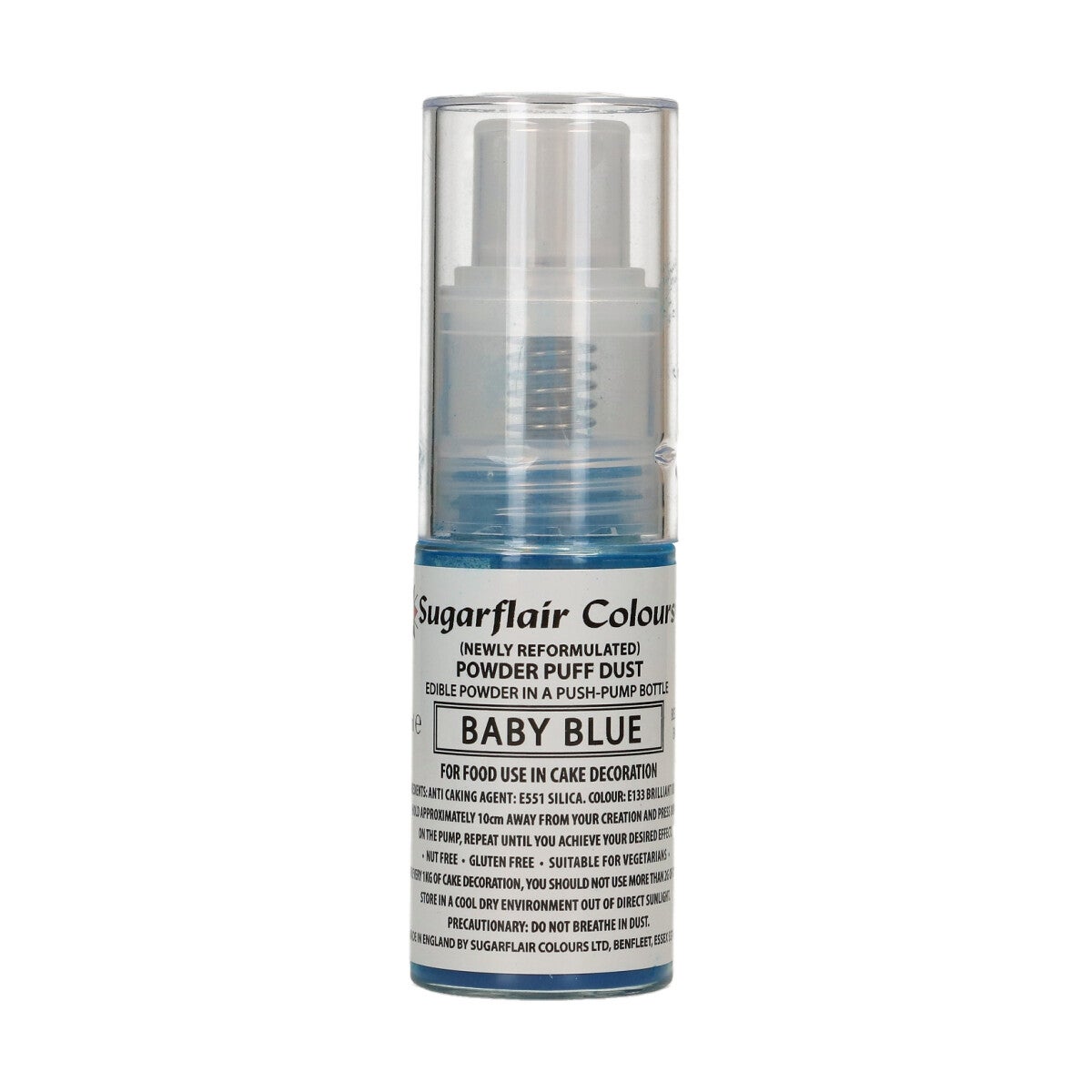 Sugarflair Powder Pump - Baby Blue - 10g
