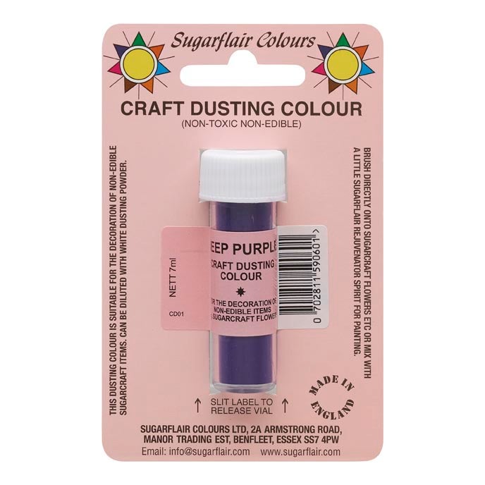 Sugarflair Craft Dusting Colour Deep Purple 7g