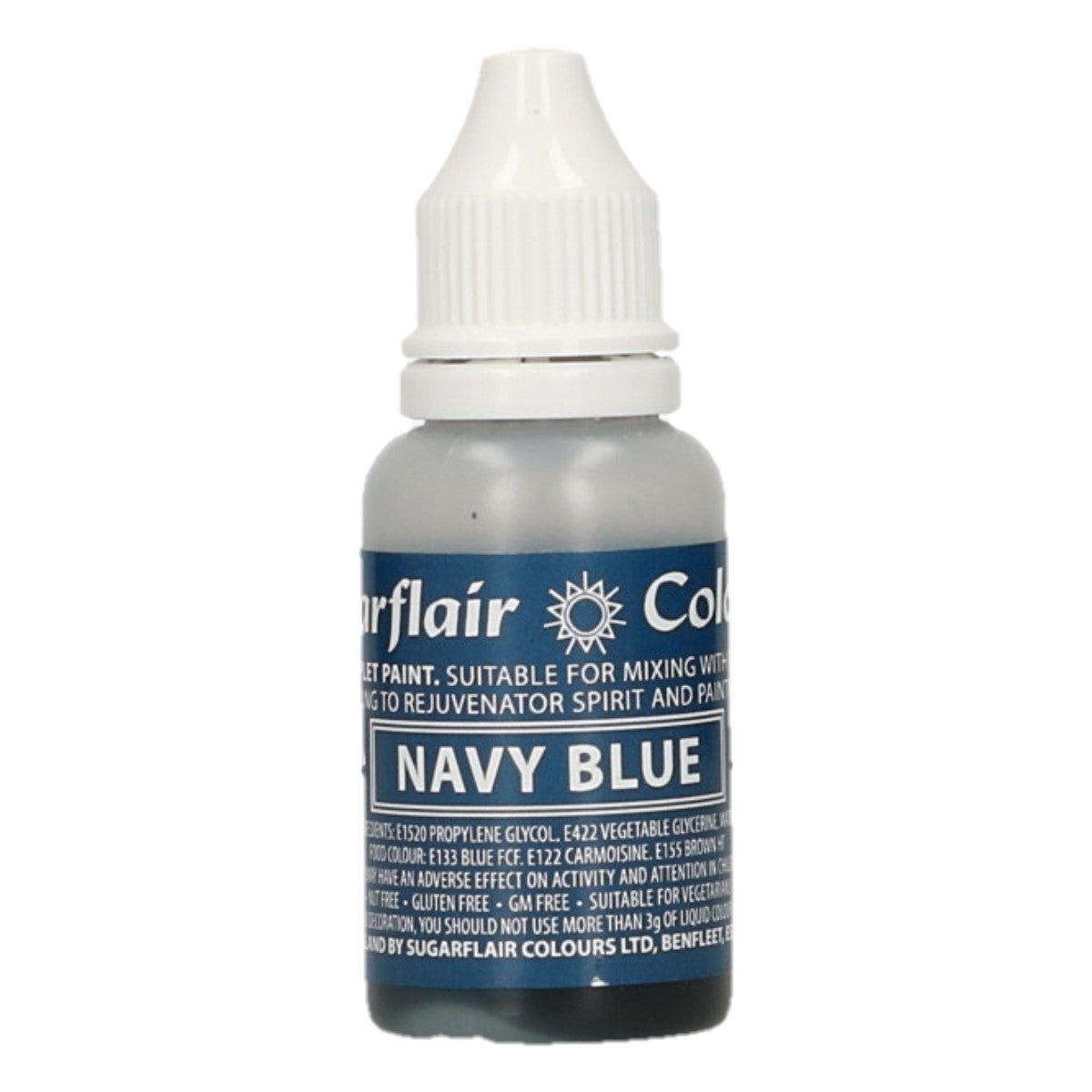 Sugarflair Edible Droplet Paint Navy Blue - 14ml