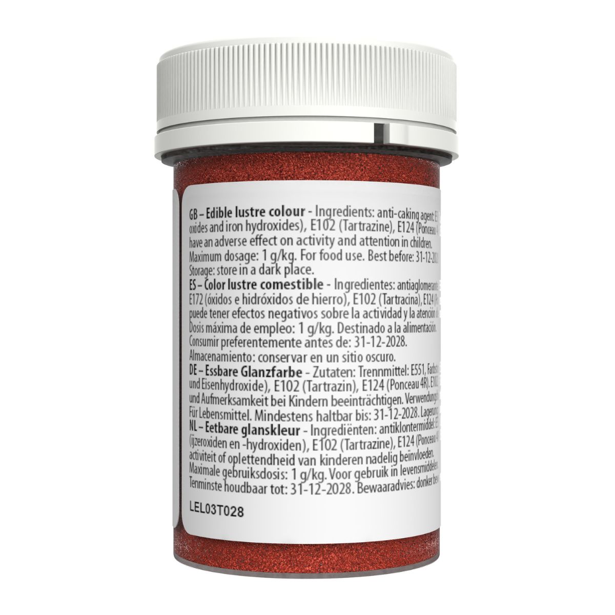 Sugarflair Edible Lustre Christmas Red, 4g