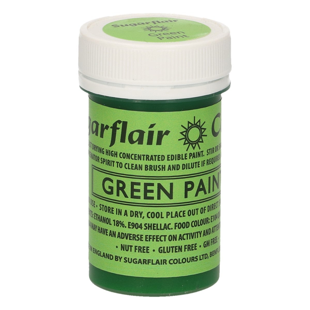 Sugarflair Edible Matt Paint -Green- 20g