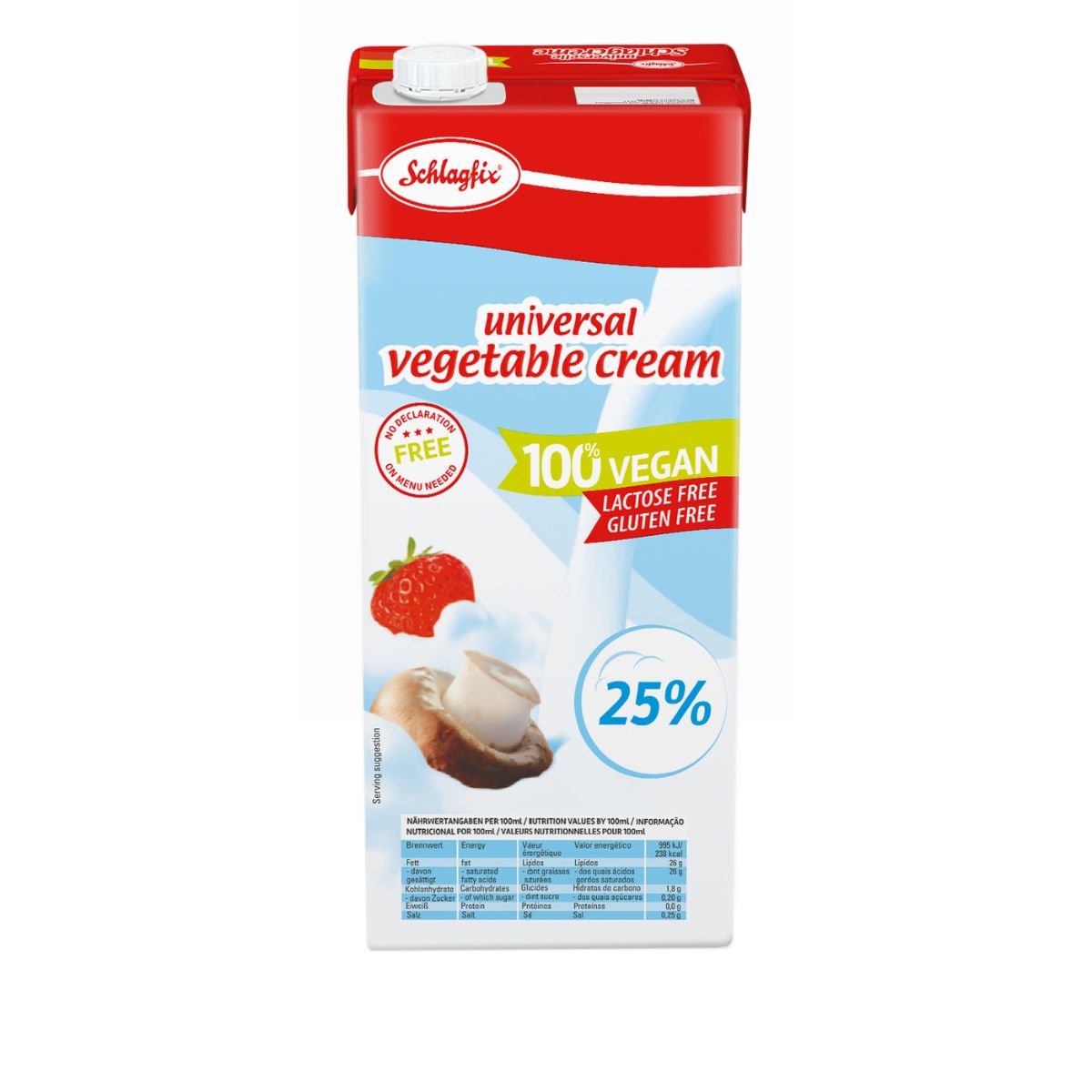 Schlagfix Vegan Universal Whipping Cream 1000ml