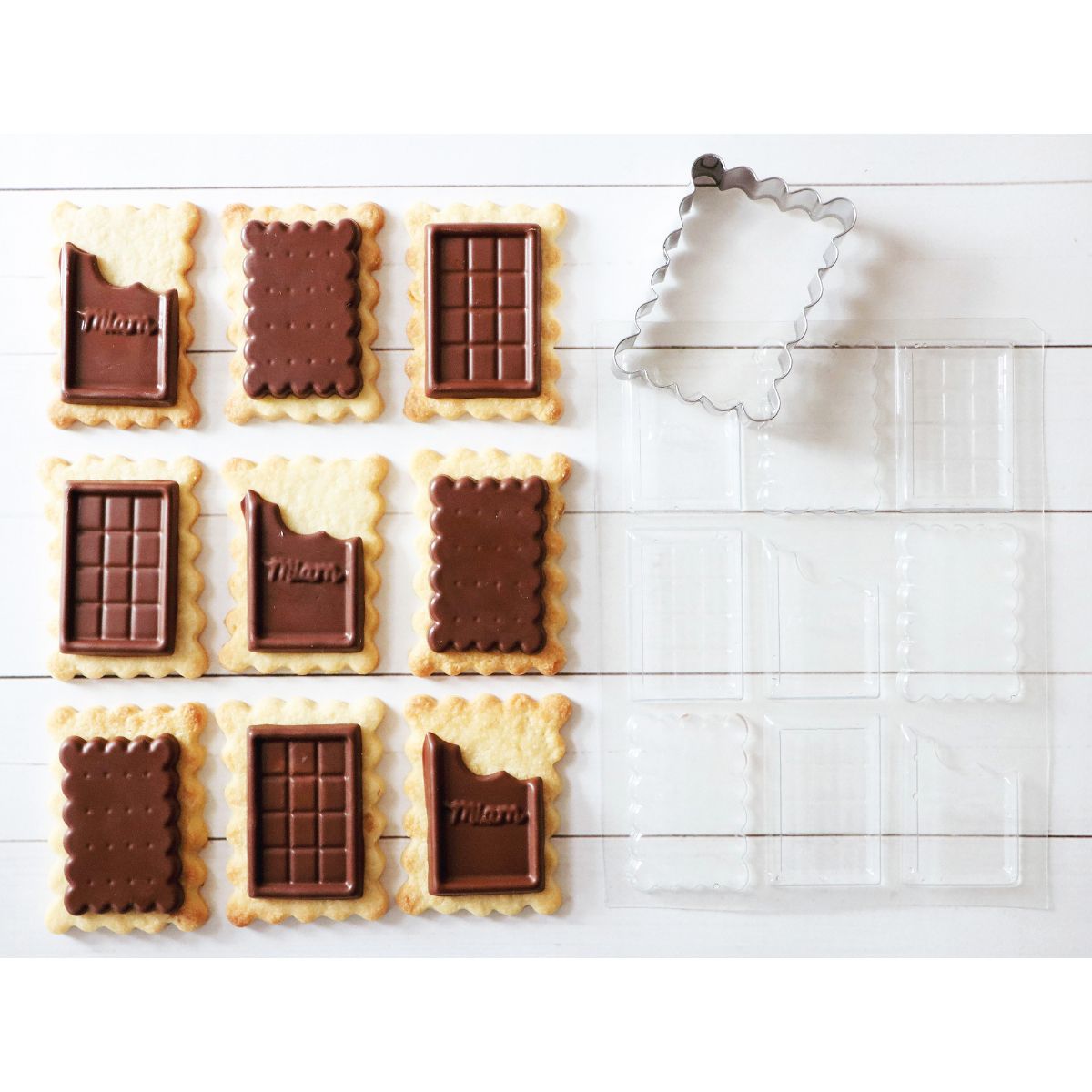 Scrapcooking Cutter and Chocolate Mould - School Biscuits