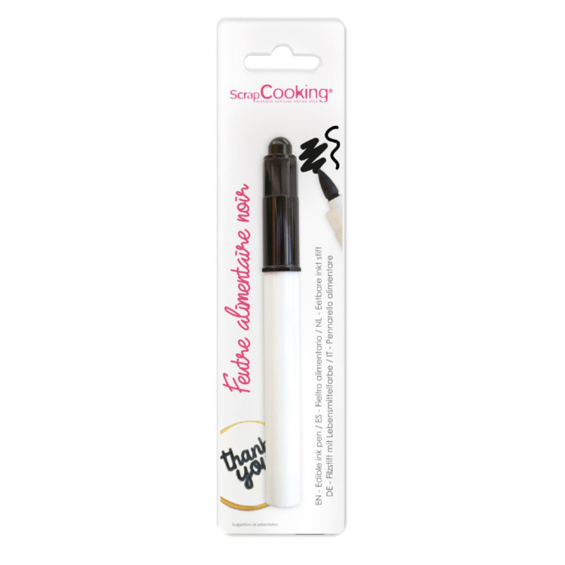 ScrapCooking Edible Ink Pen Black