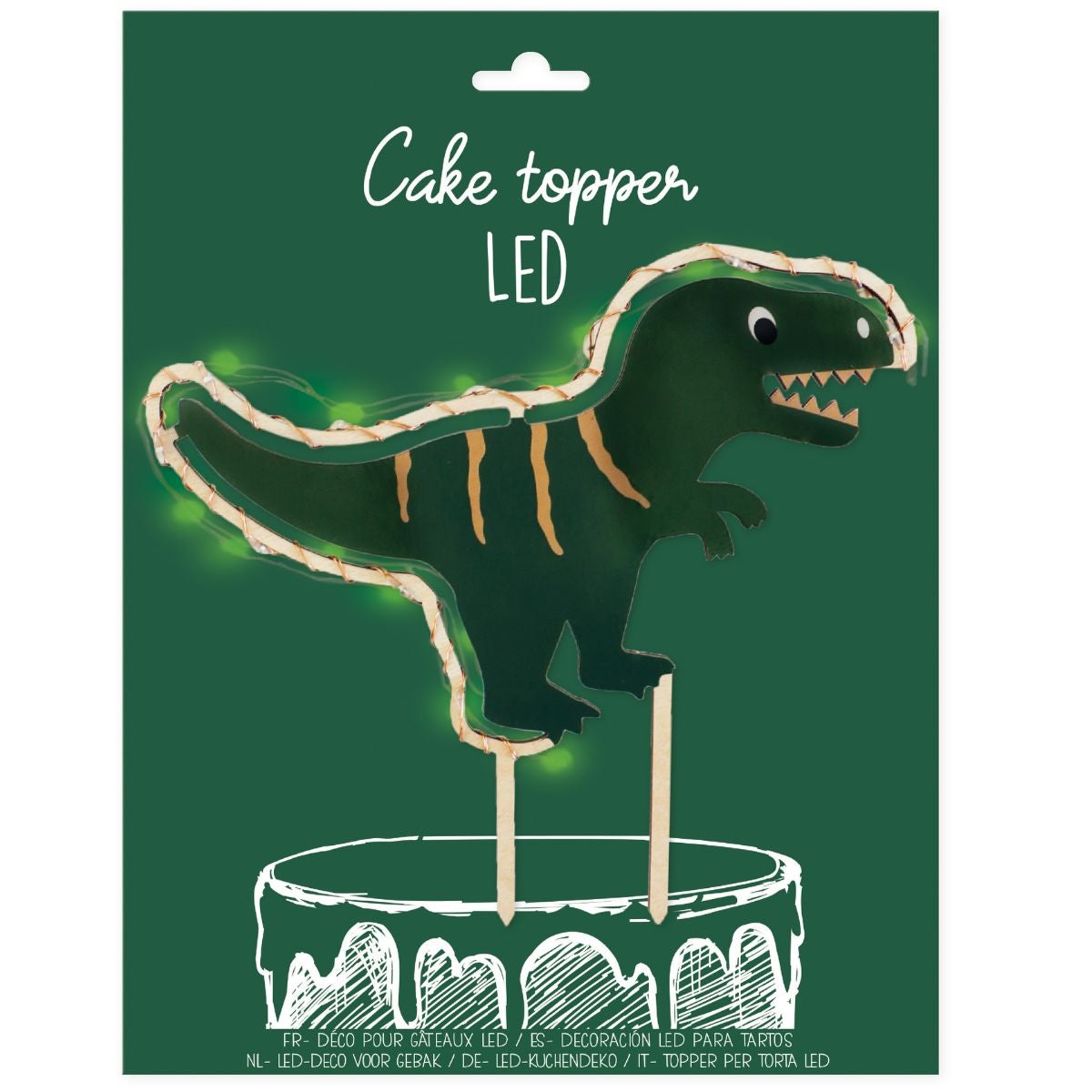 Scrapcooking LED Cake Topper - Dino