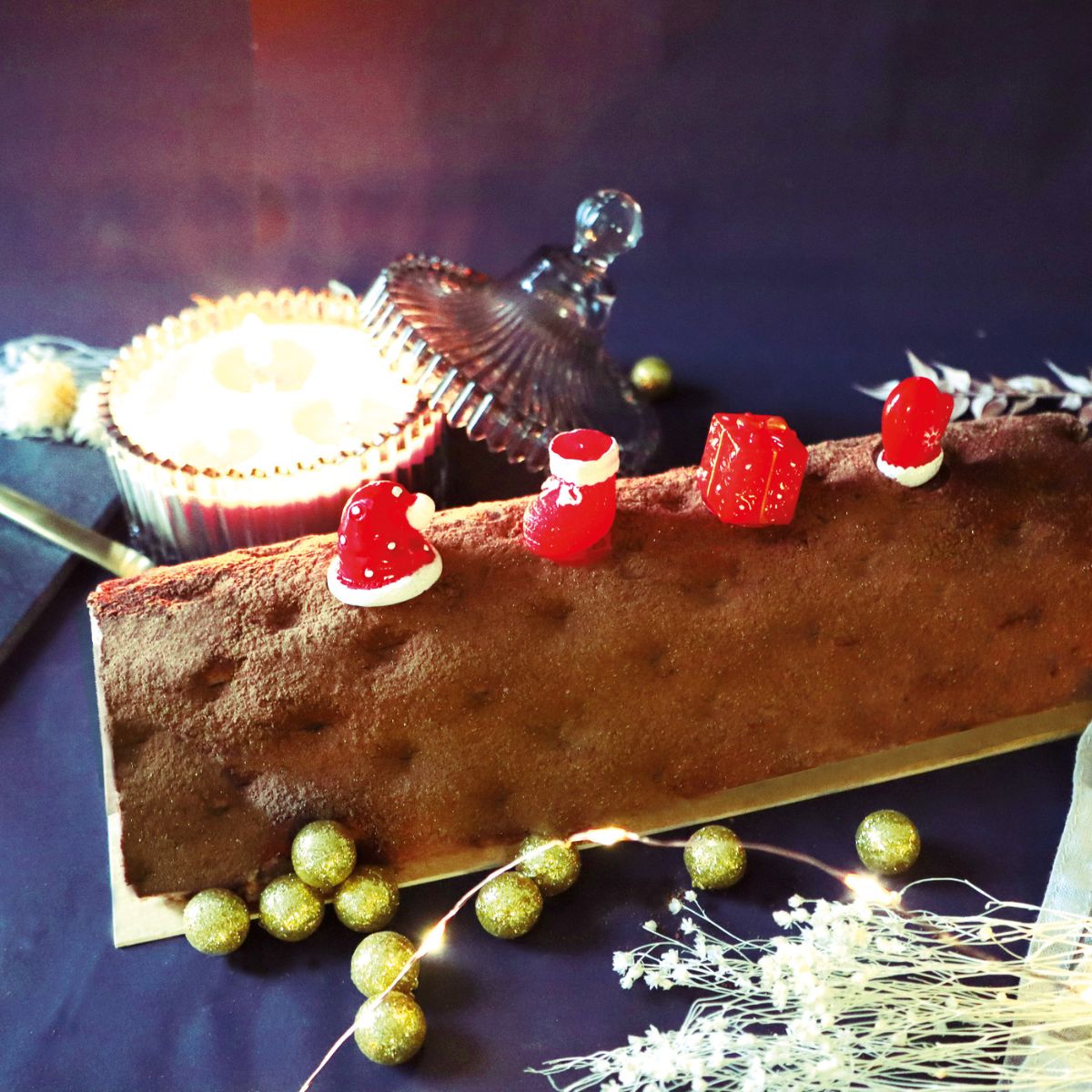 Scrapcooking Christmas Plastic Cake Toppers set/4