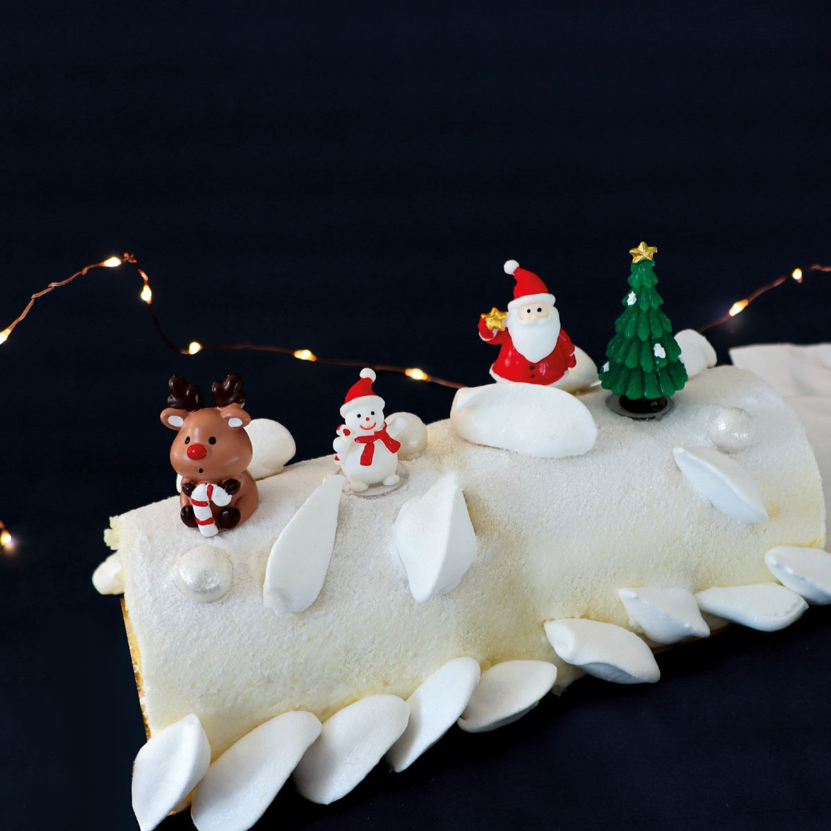 Scrapcooking Sweet Xmas Plastic Cake Toppers set/4