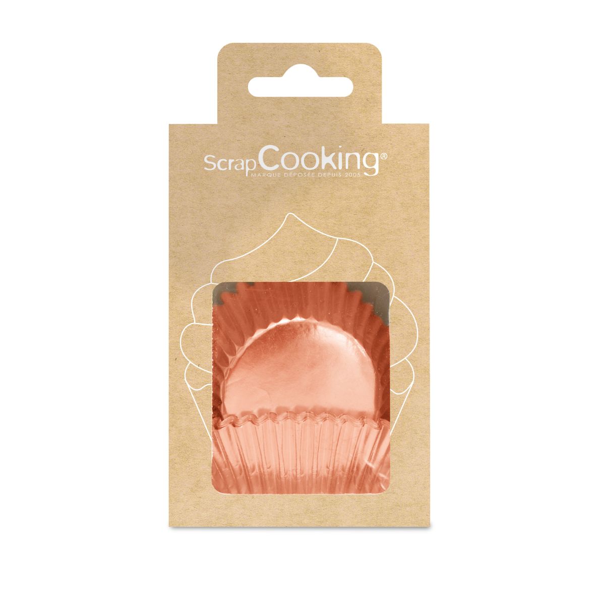 Scrapcooking Baking Cups - Rose Gold pk/48