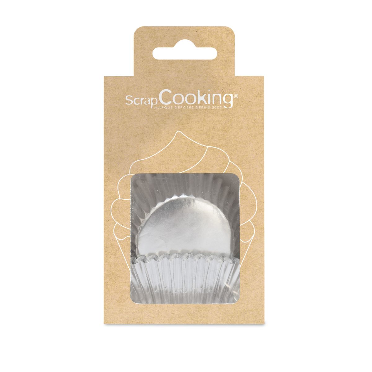 Scrapcooking Baking Cups - Silver pk/48