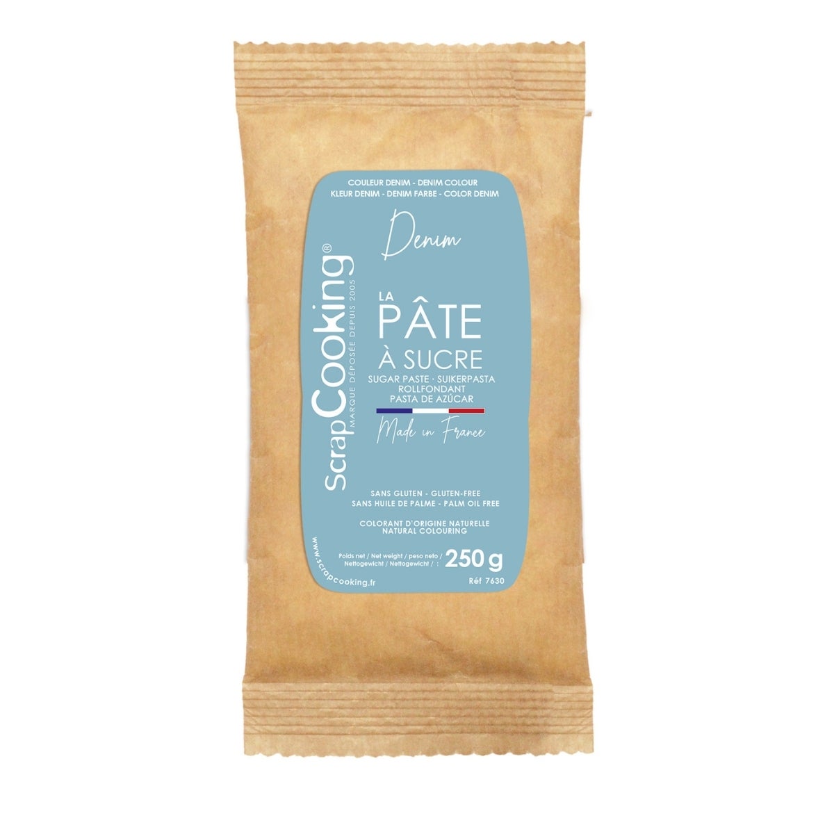 Scrapcooking Sugar Paste 250g - Denim (Natural Colour)